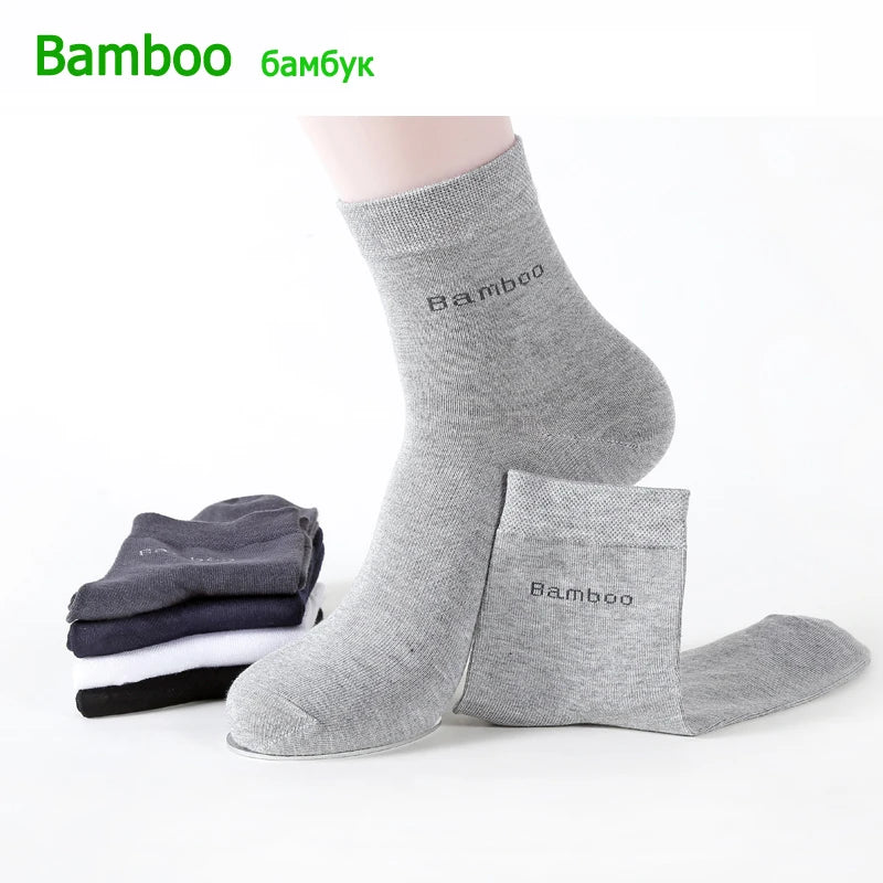 10 Pairs Bamboo Fiber Socks Men