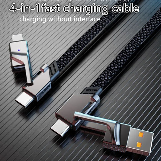 4 In 1 PD 100W USB Type C Data Cable Fast Charging