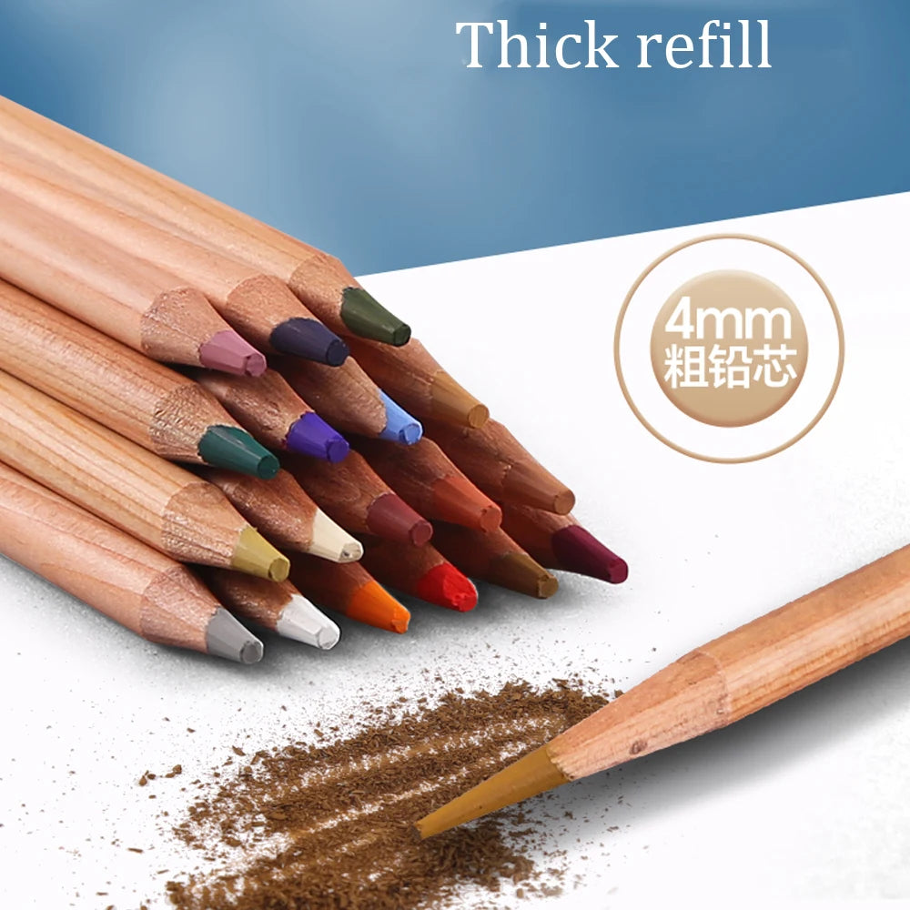 24 Colors Nyoni Charcoal Pastel Pencil Set
